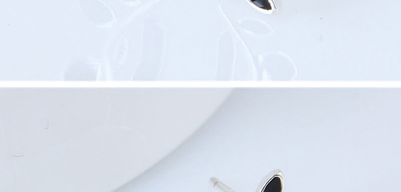 Fashion Silver Color Leaf Shape Decorated Earrings,Stud Earrings
