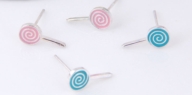 Fashion Blue Lollipop Shape Decorated Earrings,Stud Earrings