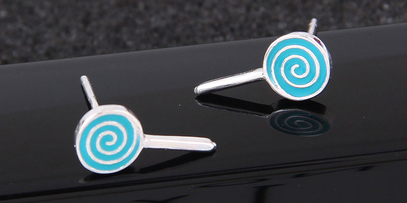 Fashion Blue Lollipop Shape Decorated Earrings,Stud Earrings