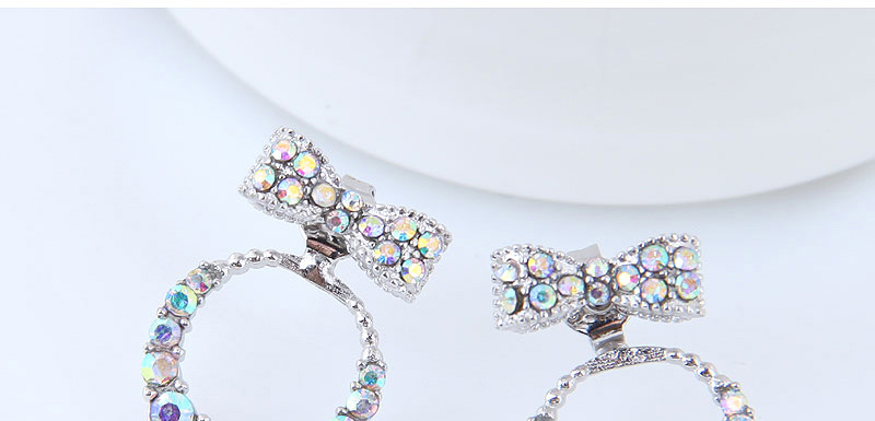 Sweet Multi-color Bowknot Shape Design Color Matching Earrings,Stud Earrings