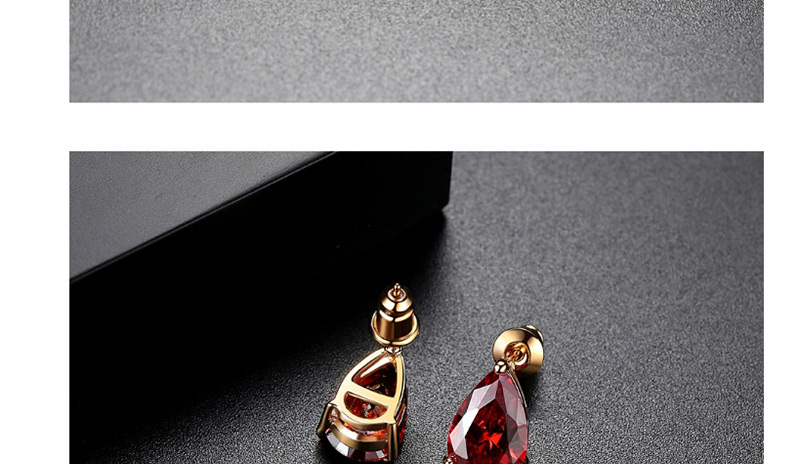 Fashion Red Pure Color Decorated Earrings,Stud Earrings