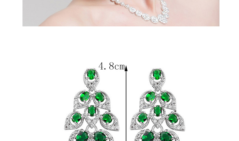 Fashion Champagne Leaf Shape Design Hollow Out Earrings,Drop Earrings