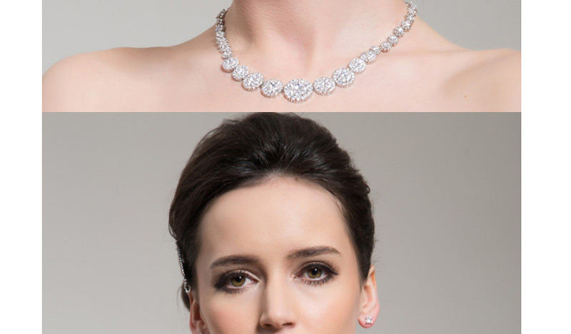 Fashion White Square Shape Diamond Decorated Earrings,Earrings