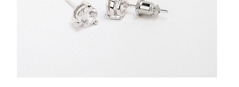 Fashion White Pure Color Design Round Shape Earrings,Stud Earrings