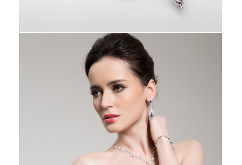 Fashion White Flowers Shape Design Long Earrings,Drop Earrings