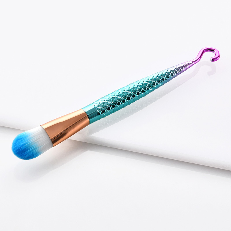 Fashion Blue Hooks Shape Decorated Makeup Brush,Beauty tools