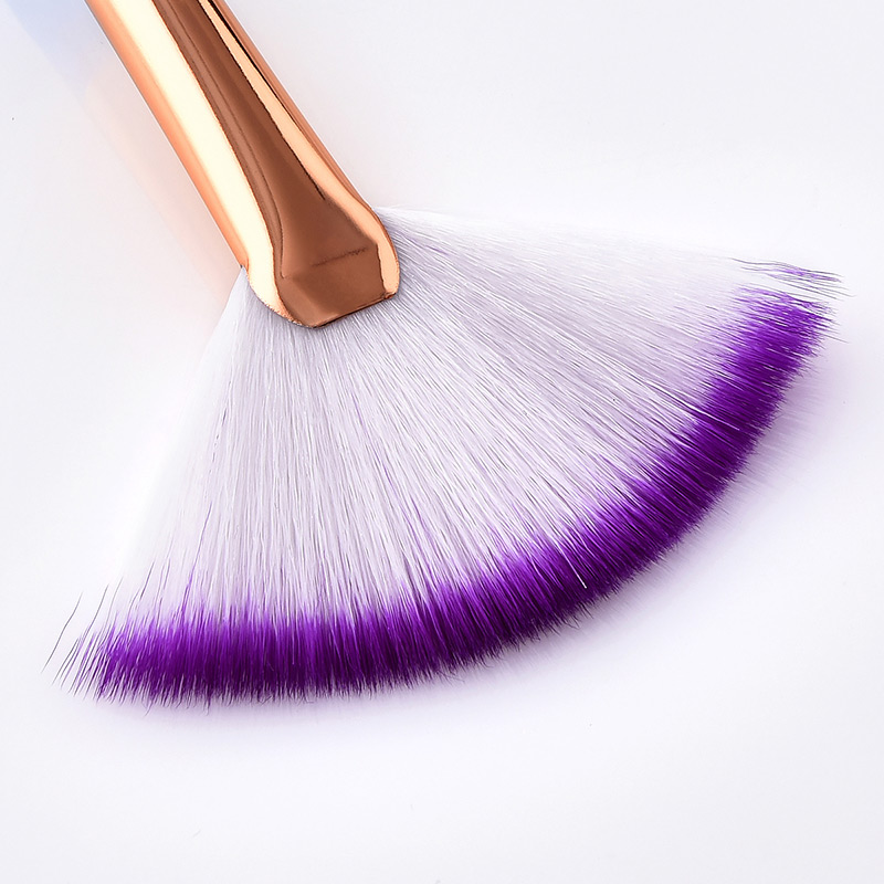 Fashion Purple Sector Shape Decorated Makeup Brush,Beauty tools
