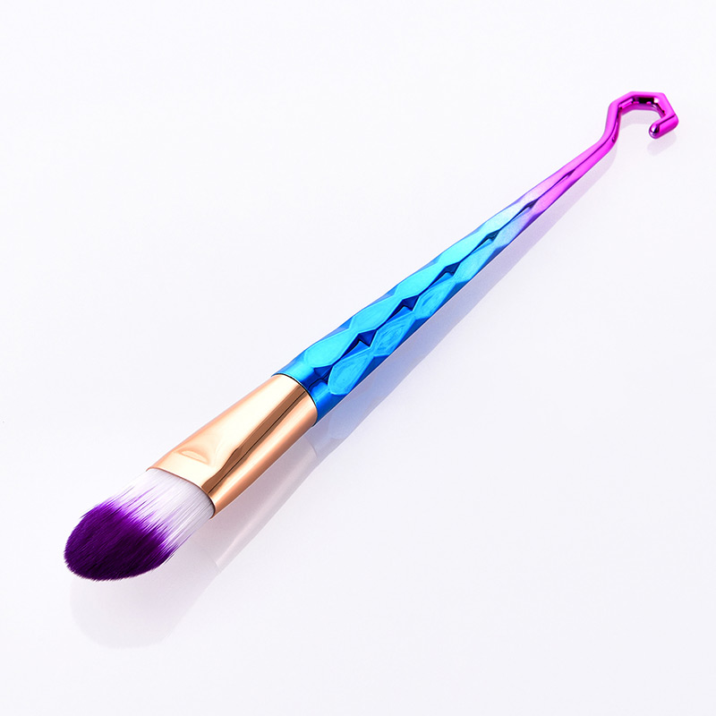 Fashion Purple Hooks Shape Decorated Makeup Brush,Beauty tools