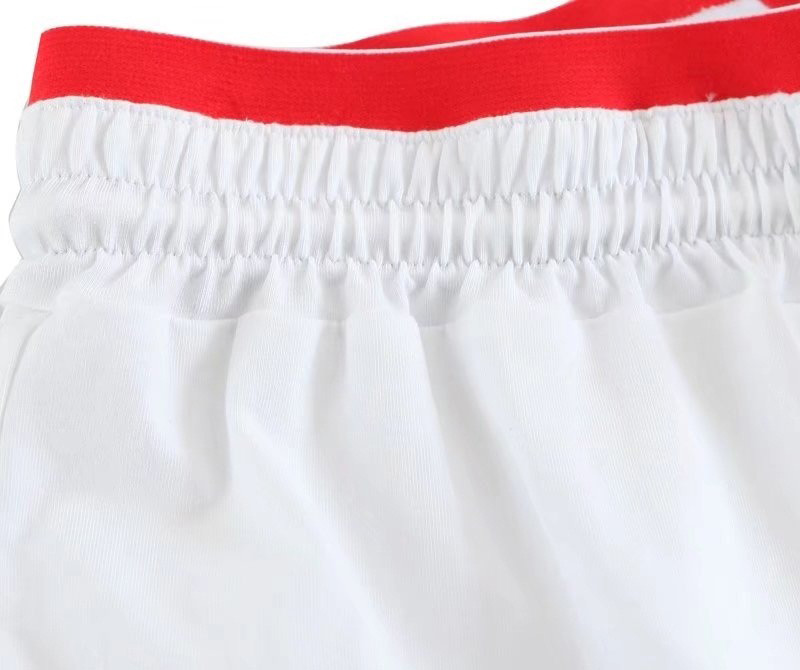 Fashion White Color Matching Decorated Shorts,Shorts