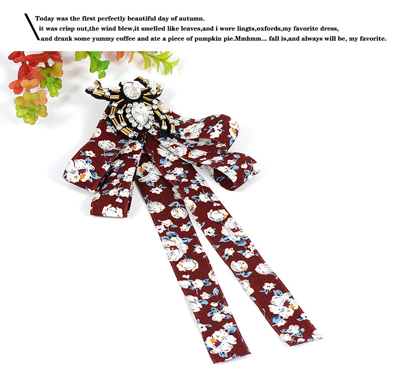 Fashion Claret Red Spider Shape Decorated Brooch,Korean Brooches