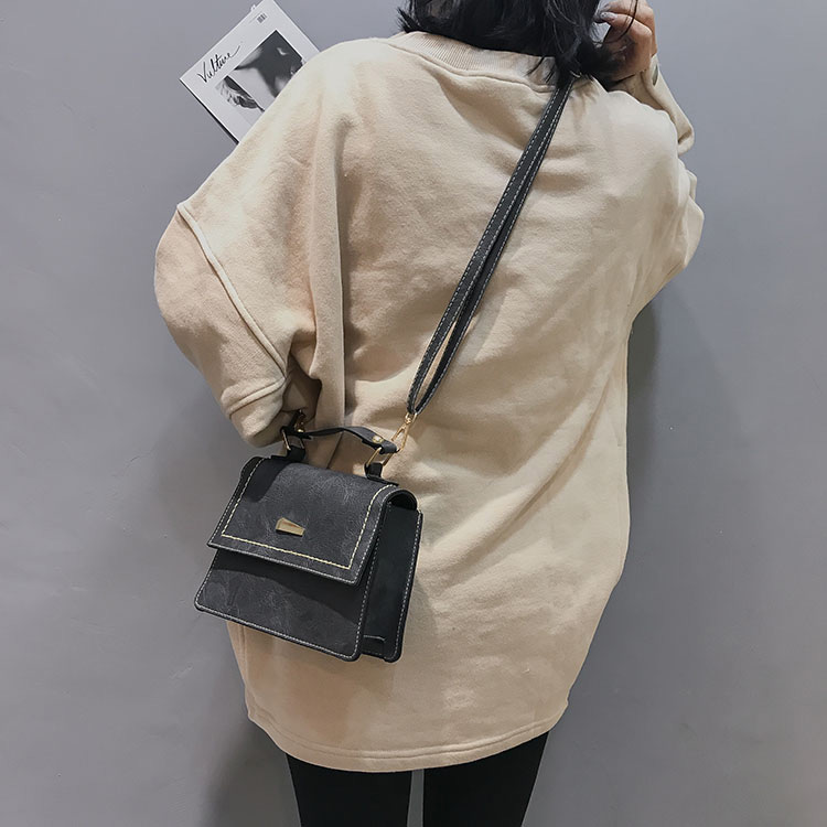 Fashion Brown Square Shape Decorated Shoulder Bag,Handbags