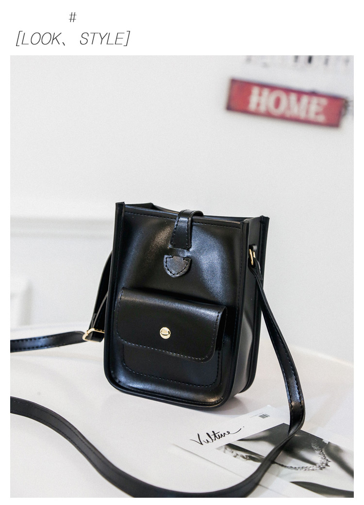 Fashion Black Pure Color Decorated Shoulder Bag,Shoulder bags