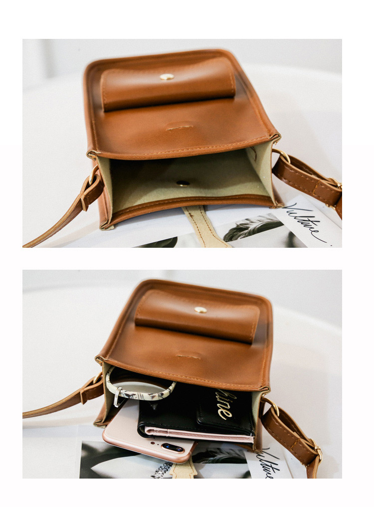 Fashion Dark Brown Pure Color Decorated Shoulder Bag,Shoulder bags