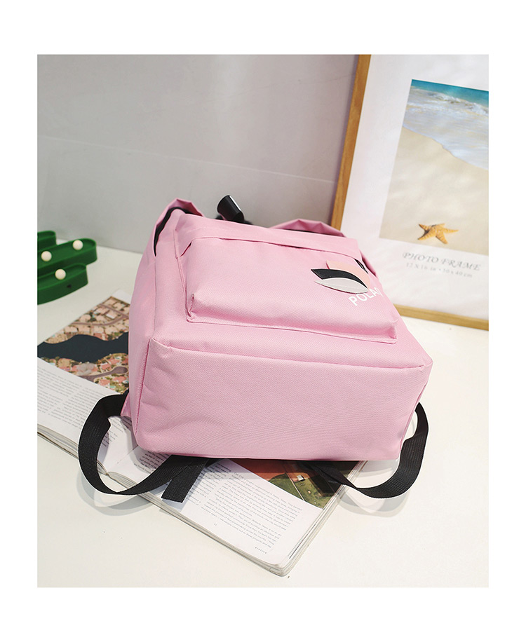 Fashion Pink Pom Ball Decorated Backpack,Backpack