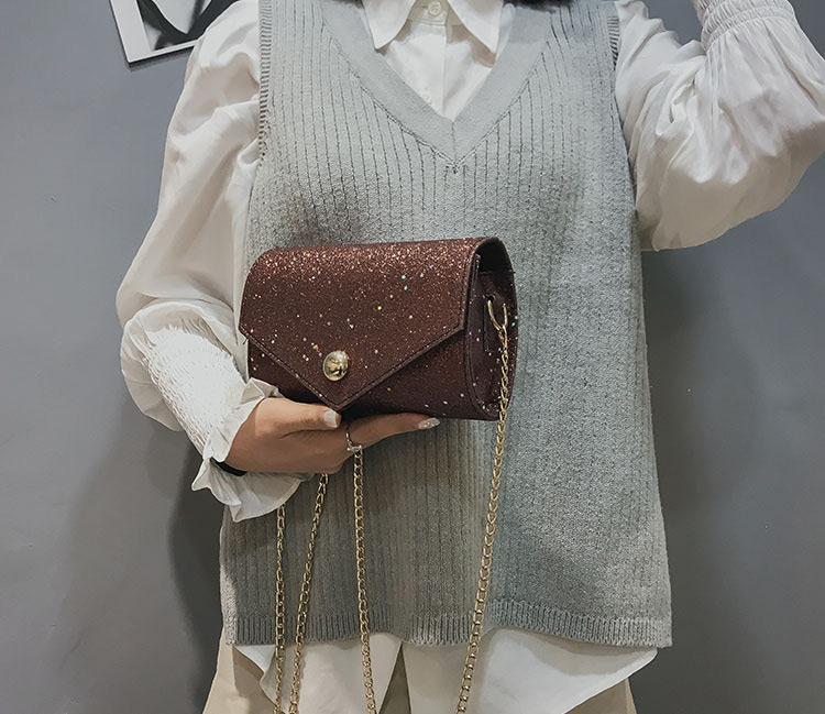 Fashion Brown Square Shape Decorated Shoulder Bag,Shoulder bags