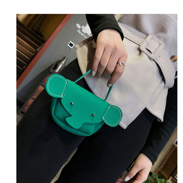Fashion Green Elephant Shape Decorated Wallet,Shoulder bags