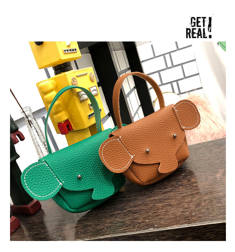 Fashion Green Elephant Shape Decorated Wallet,Shoulder bags