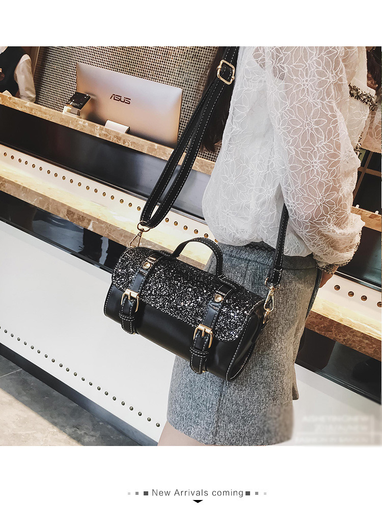 Fashion Brown Rivet Decorated Shoulder Bag,Handbags