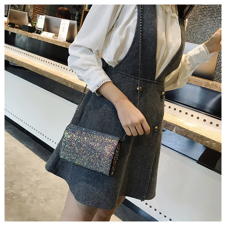Fashion Multi-color Square Shape Decorated Shoulder Bag,Shoulder bags