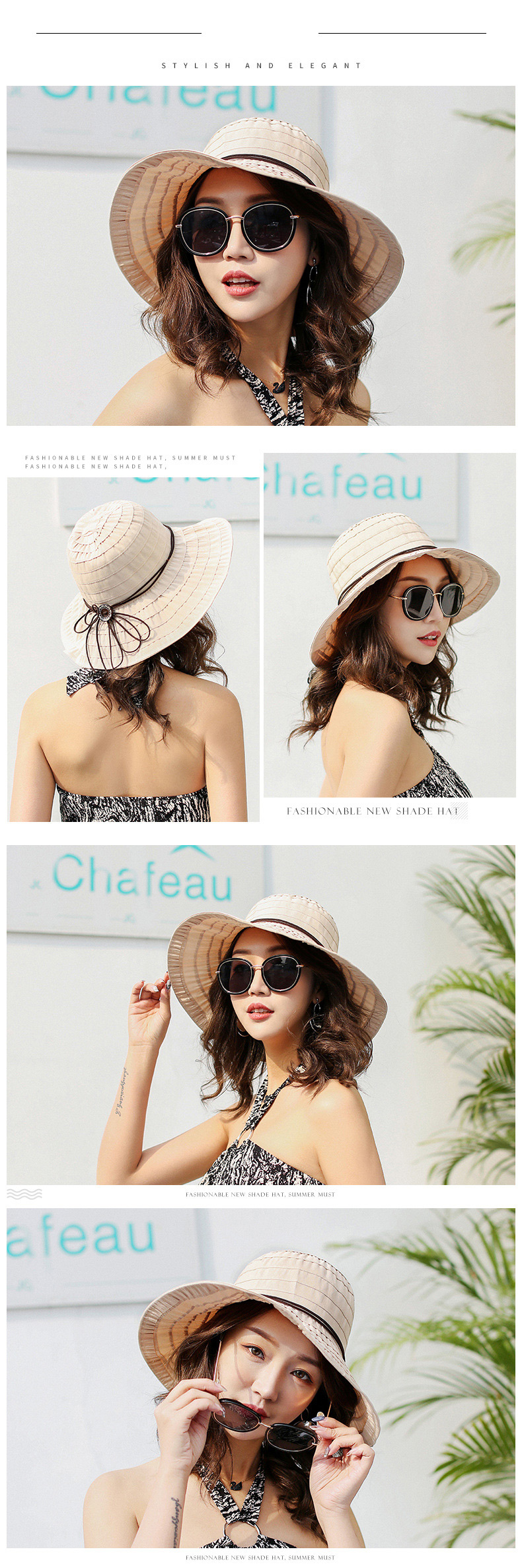 Trendy Blue Pure Color Design Foldable Sunshade Hat,Sun Hats