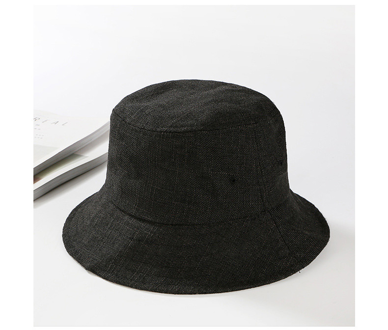 Trendy Beige Pure Color Decorated Fishman Sunshade Hat,Sun Hats