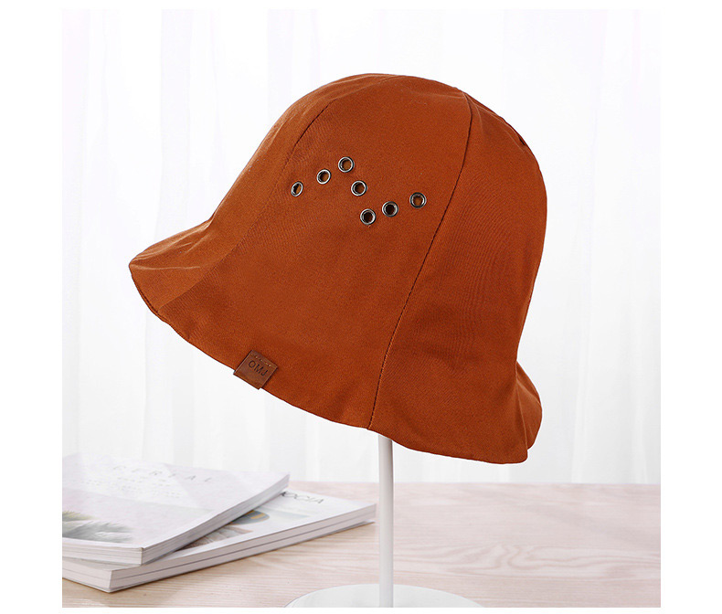 Trendy Brown Stomas Decorated Fishman Sunshade Hat,Sun Hats