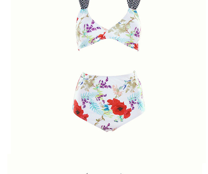 Fashion Multi-color Flower Pattern Decorated Bikini,Bikini Sets