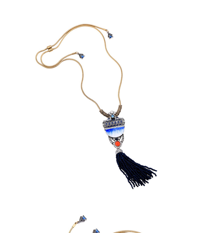 Fashion Multi-color Tassel Decorated Earrings,Beaded Necklaces