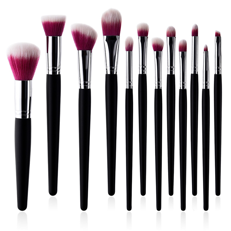 Fashion Red+white Color Matching Design Cosmetic Brush(12pcs),Beauty tools