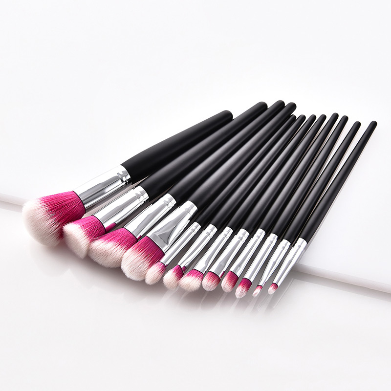 Fashion Red+white Color Matching Design Cosmetic Brush(12pcs),Beauty tools