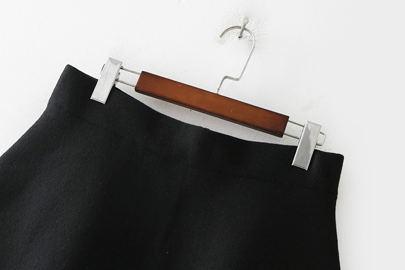 Fashion White+black Color Matching Decorated Skirt,Skirts