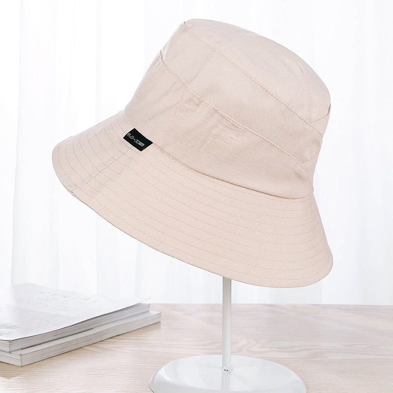 Fashion Gray Pure Color Decorated Fisherman Sunshade Hat,Sun Hats