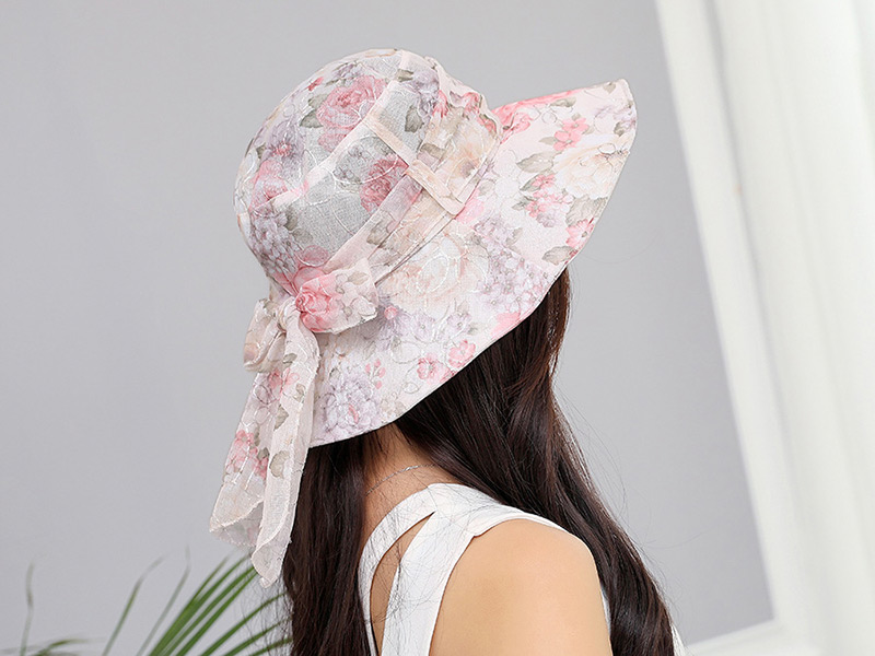 Fashion Khaki Lace Design Foldable Anti-ultraviolet Hat,Sun Hats