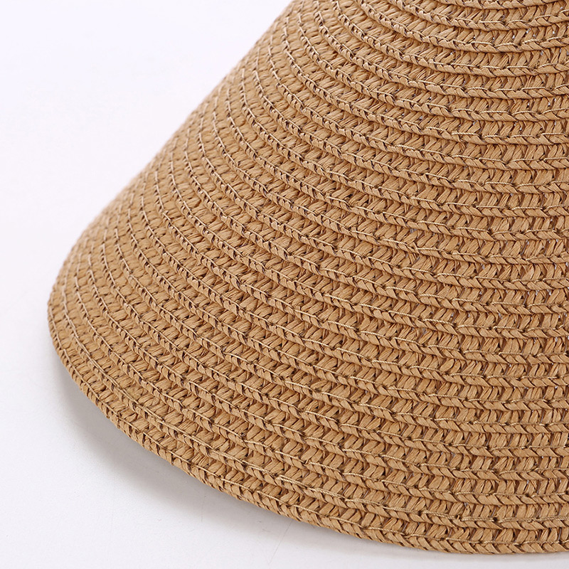 Fashion Beige Bowknot Decorated Hand-woven Sun Hat,Sun Hats