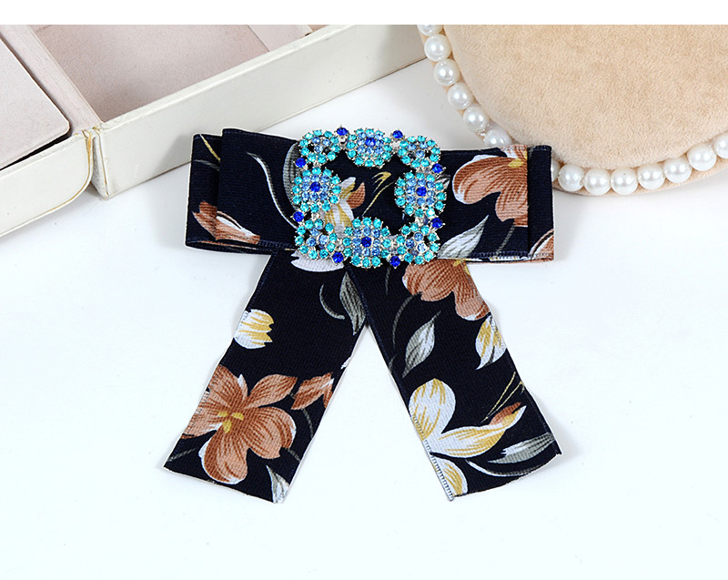 Trendy Red Square Shape Diamond Design Bowknot Brooch,Korean Brooches