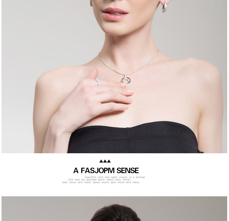 Fashion Silver Color “u” Shape Decorated Earrings,Earrings