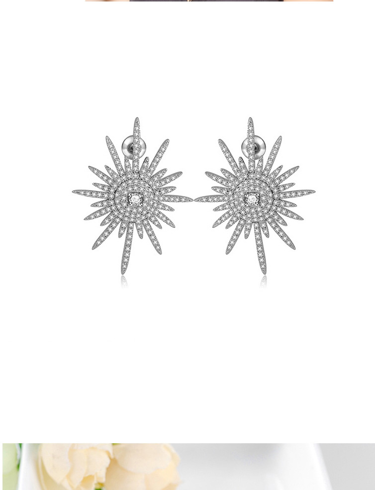 Fashion Silver Color Starfish Shape Decorated Earrings,Earrings