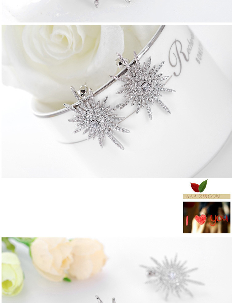 Fashion Silver Color Starfish Shape Decorated Earrings,Earrings