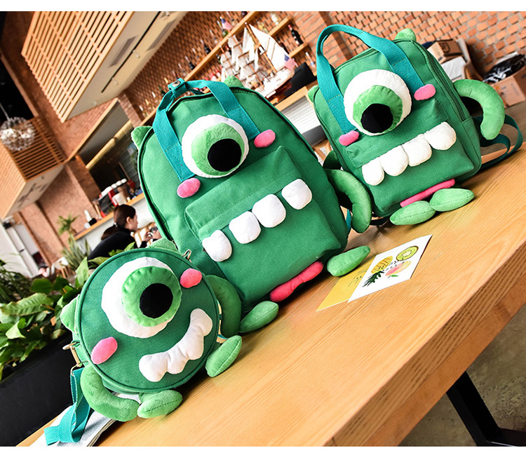 Fashion Green Cartoon Shape Decorated Backpack(m),Backpack