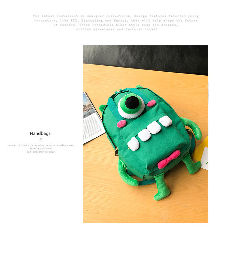 Fashion Green Cartoon Shape Decorated Backpack(s),Shoulder bags