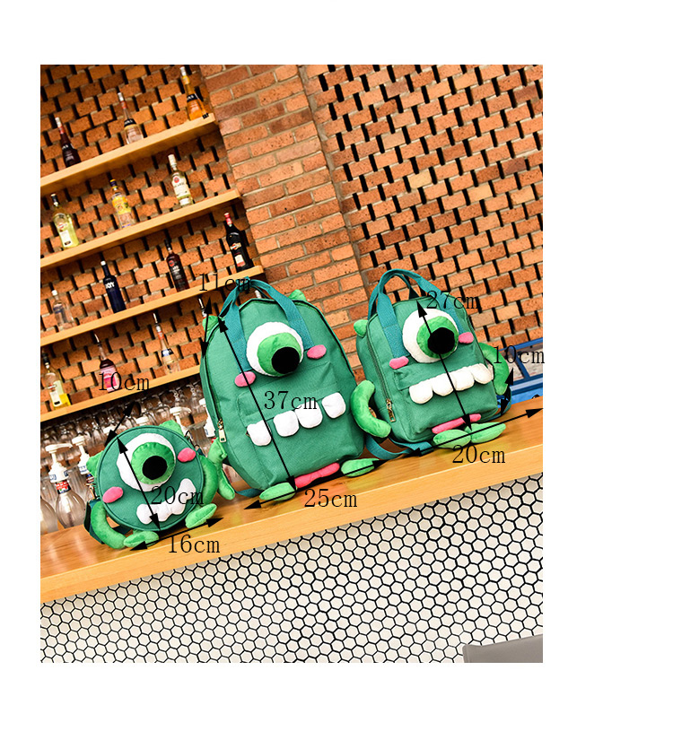 Fashion Green Cartoon Shape Decorated Backpack(l),Backpack