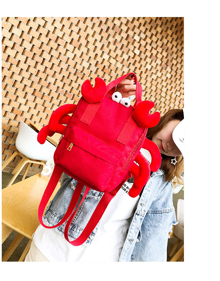 Fashion Red Crab Shape Decorated Backpack(s),Shoulder bags