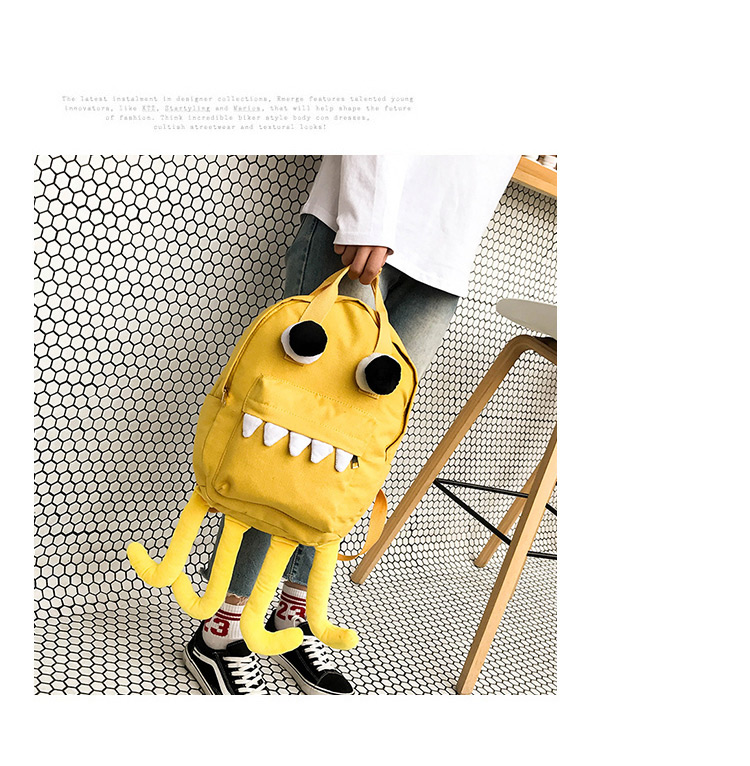 Fashion Yellow Octopus Shape Decorated Backpack(s),Shoulder bags