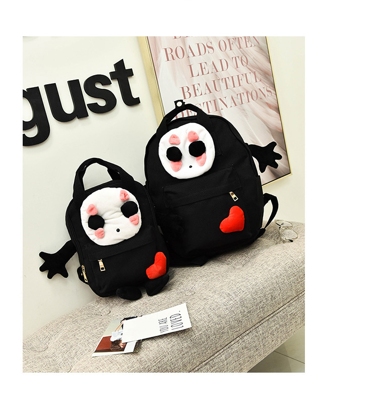 Fashion Black Cartoon Shape Decorated Backpack(s),Shoulder bags