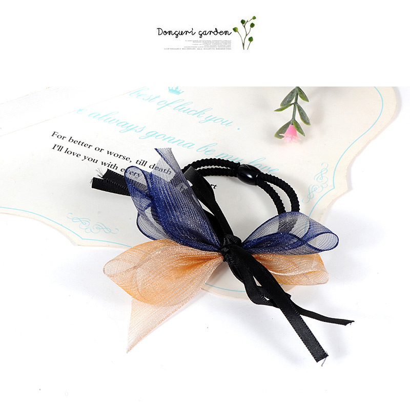 Fashion Multi-color Bowknot Decorated Double Layer Hair Band,Hair Ring
