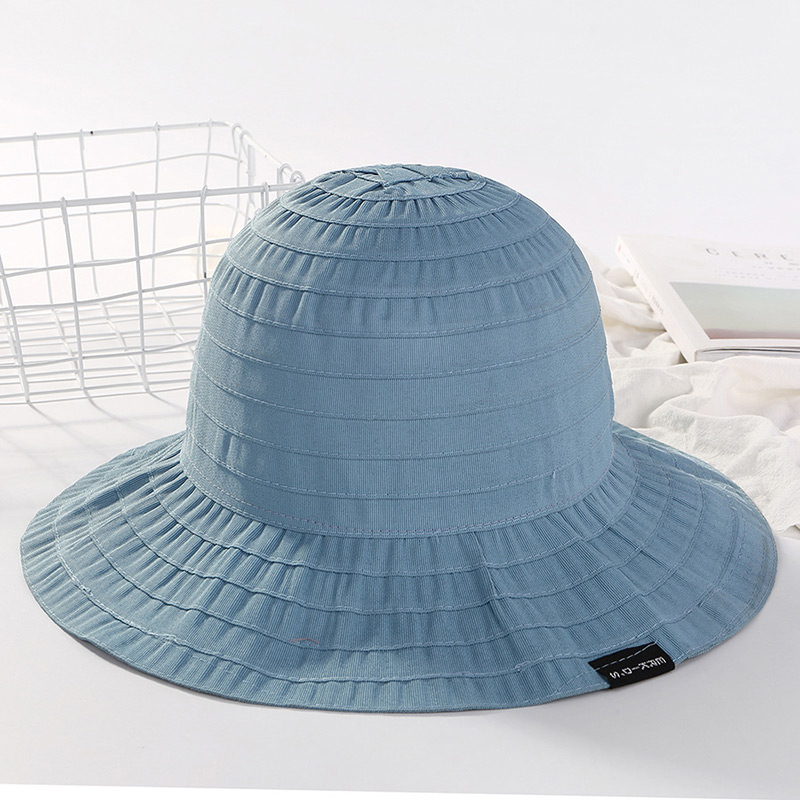 Fashion Blue Pure Color Decorated Hat,Sun Hats