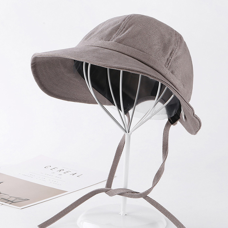 Fashion Gray Pure Color Decorated Hat,Sun Hats