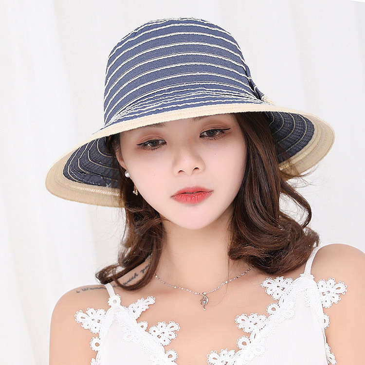 Fashion Gray Bowknot Shape Decorated Hat,Sun Hats