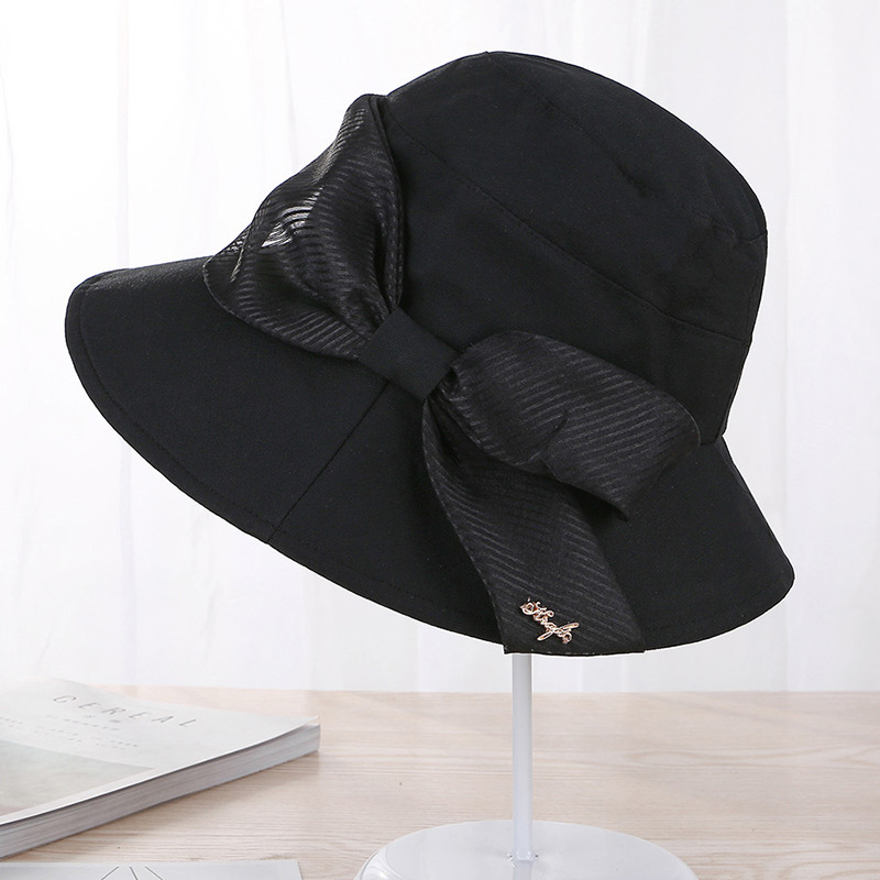 Fashion Black Bowknot Shape Decorated Hat,Sun Hats