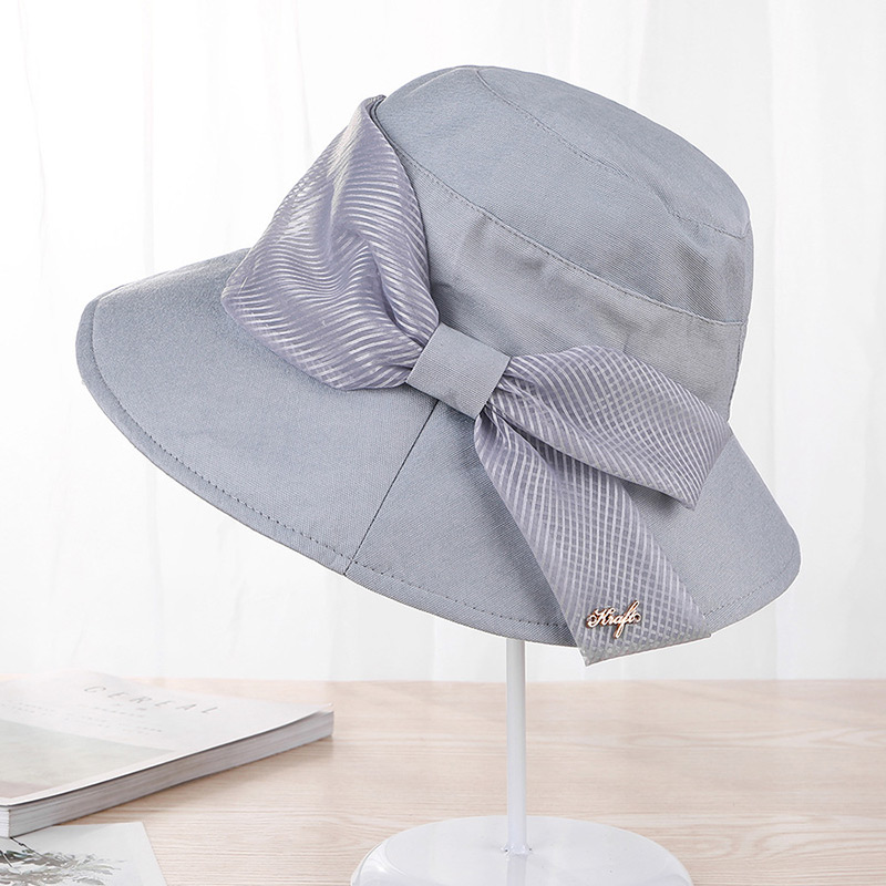 Fashion Beige Bowknot Shape Decorated Hat,Sun Hats